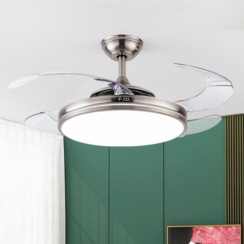 灯隐形风灯吊扇客厅灯卧室频餐厅变节958能静扇音家用灯扇一体吊
