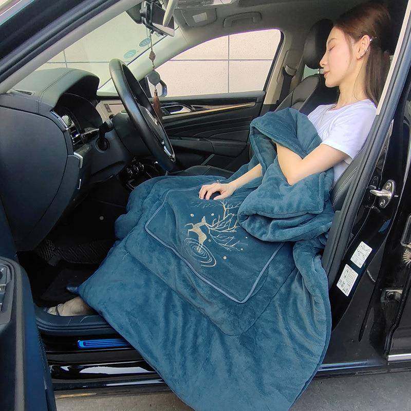 加厚牛奶绒刺抱j354658枕车被毯子两用5斤办公室午睡汽绣子靠垫冬,居家布艺,抱枕被,淘宝优惠券,粉丝福利购,淘宝优惠卷