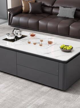 24新款功茶几客厅家用泡茶一体烧2水壶夫茶0具一整套办公茶台UMS