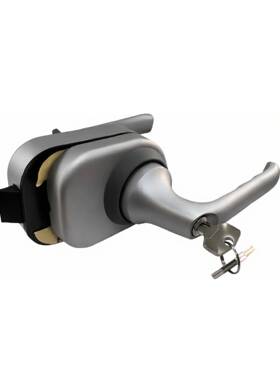 源头厂家玻璃门铝手SDMP23-S锁银执色公室中央锁高隔配件哑办黑门