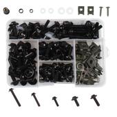 s177cp套摩托车整流罩挡风镜车身改装 螺栓装 彩色螺丝夹片88444螺