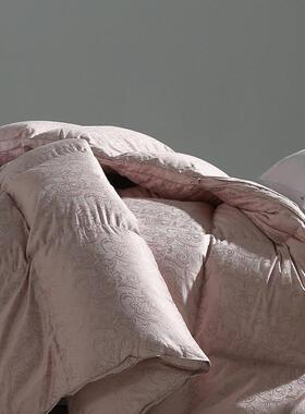 200支羽绒9被子DXL鹅8白鹅绒被纯棉春秋被芯加厚冬保暖绒被双人被