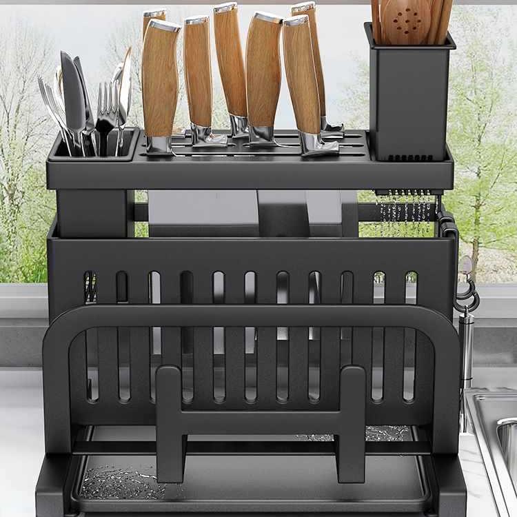 锅盖砧板多功体能刀具筷收子一菜刀厨放房刀架置物架菜板F97TT976