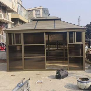 户外阳光房凉别墅园庭院室外铝合金花雨帐厂家直供篷防休闲亭现代