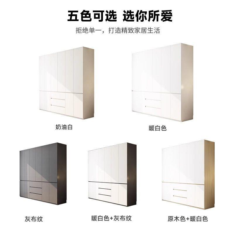 ENF大级实木用松板欧衣柜免VZR拉手新款卧室家现代简约大衣橱