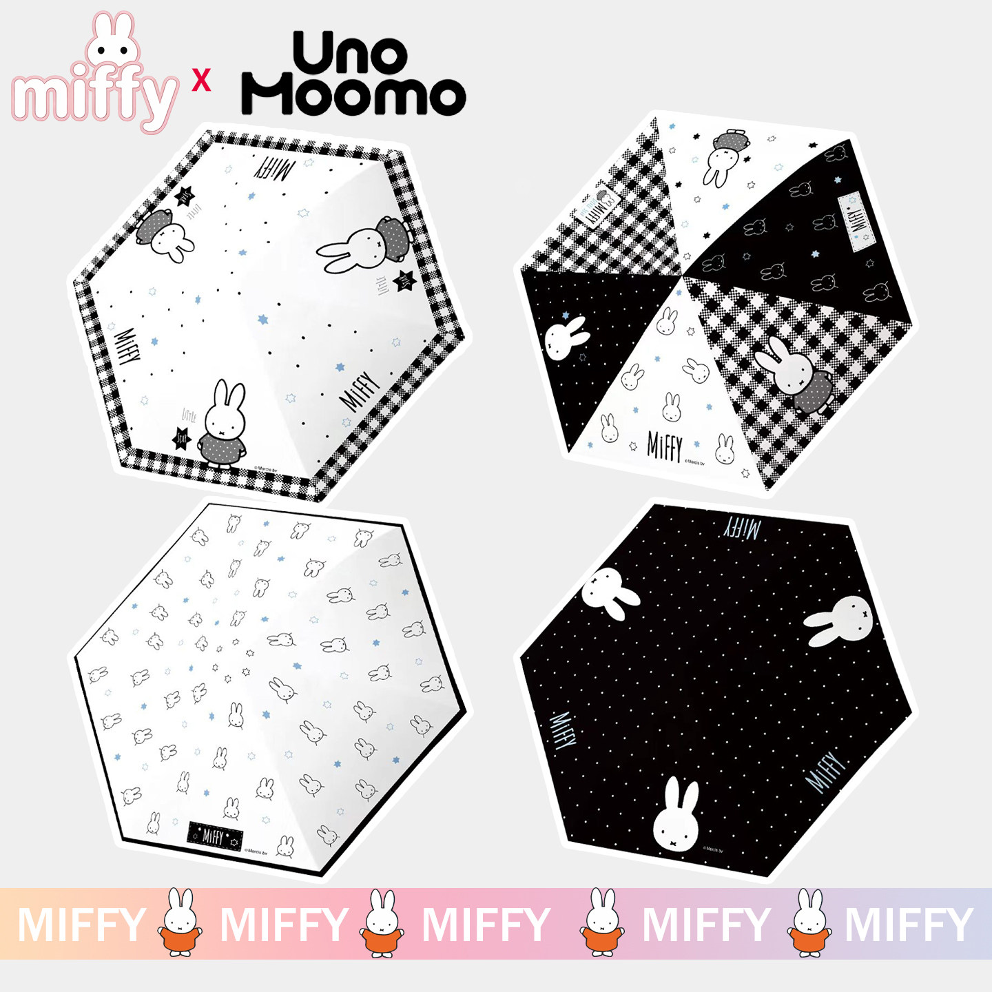 Miffy/米菲晴雨伞女生折叠伞可爱卡通便携防晒遮阳防紫外线高颜值图片
