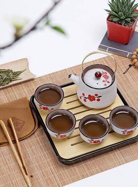 行茶具陶瓷手绘砂功夫茶具套装商旅务便携式紫车81177载茶具意创