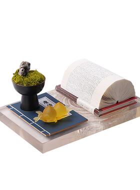 创意新841.842.中现代透明树脂摆托摆盘套装组合茶几桌式面件售楼