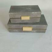 抽卧室13书房屉内居件摆简约现代五金边框魔鬼鱼盒家木艺