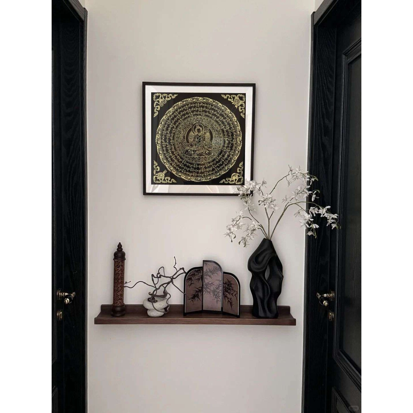 普贤画像心咒抄经唐卡手绘diy材料西藏画画填色diy涂色唐卡
