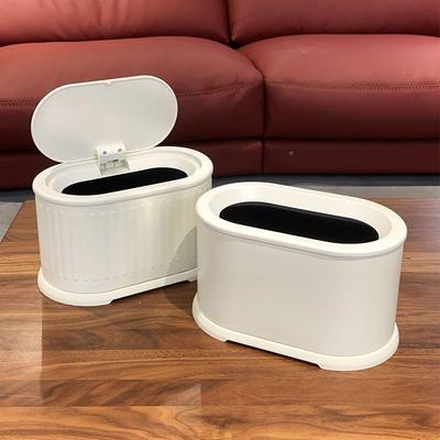 高档面桌垃圾桶家用按压带餐厅卧NSwzM26I盖室双层轻者车载办式公