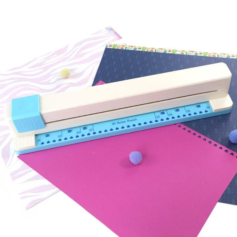 手推式A4打孔机0孔多功能页夹公穿孔装订环办专32330用学活生便携