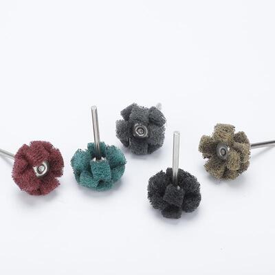 纤维磨头龙磨片菜瓜薄片光不织布磨头尼清打磨抛工具KPY理去皮