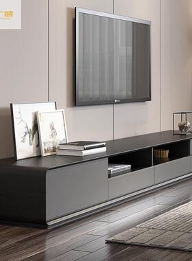 润轻奢广落一地电视机柜电视柜茶几组合客厅家用体盛简NMW约现代