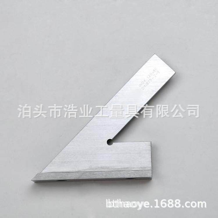 5加120mmx80宽底座角尺长短边DI0N87/II10X7带0不锈钢45度平口座