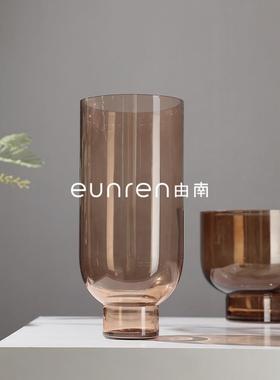 现代透明家居玻璃水培花瓶摆厅件简约ACP花器客板房间桌样面装插