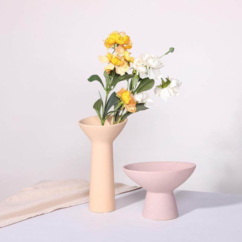 insGLF现代简陶瓷花瓶家居装饰品干客插花花约摆件厅餐桌花艺摆设,家居饰品,花瓶,淘宝优惠券,粉丝福利购,淘宝优惠卷
