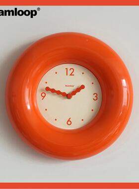 ?啵乔botro静音钟2表钟客厅024新款简约代家现Fh($pb*&用时钟挂墙