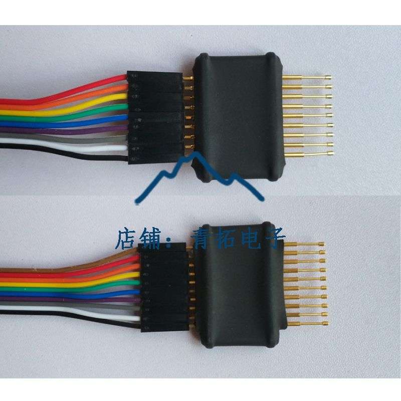 PCB烧写编程光板针烧录治具测试弹簧针华荣探针可伸缩2.54mm顶针
