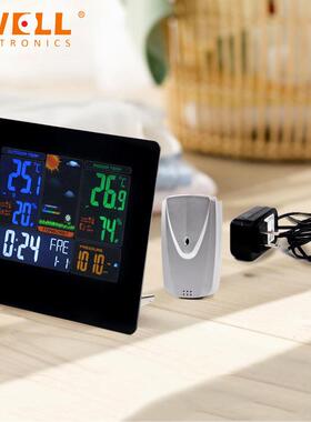 创意时功LCD电时钟尚气象天子气预报S8002PS投影钟多能闹钟厂家