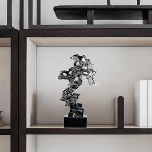 架左新中透明石头珊瑚ML9070太湖石摆件样板间顾书房博古式 书柜软