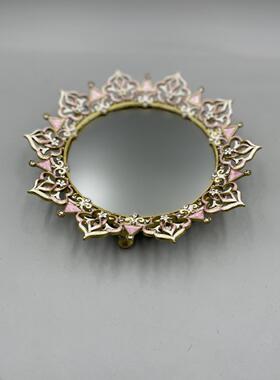 欧式盘约现代金属镜面古托盘摆件饰品首饰简盘复轻奢收纳餐桌ZOV