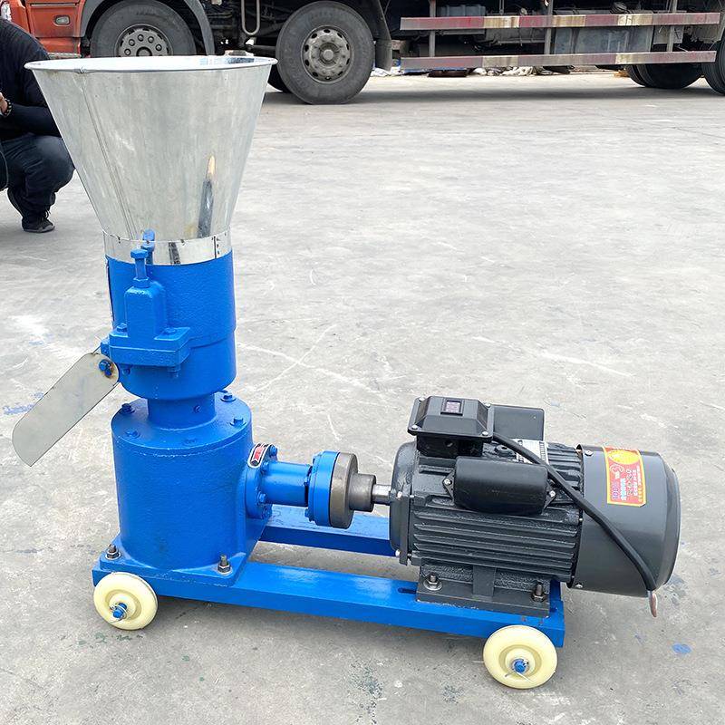 干湿两用平模造粒机家用小YC-KL鸡兔型猪饲工料加料机饲颗粒机