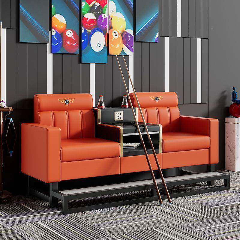 台沙发球椅台球厅黑球八无品牌/刺绣多功能观休闲椅看球桌台球厅