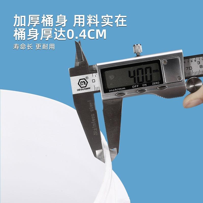 5升大桶食品塑料桶圆桶0加盖厚大号糖浆桶储水5NIH0l加周级转原料