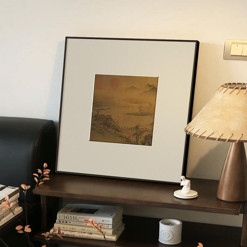 燕雀相贺宋代美新学中式原玄关装画饰木风客厅书房暖居al202409礼