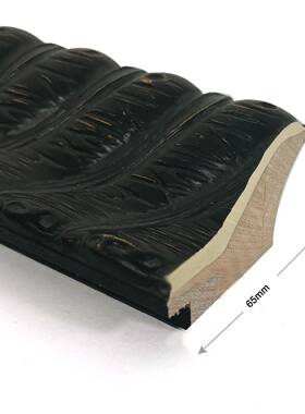 美式实木裱相框黑经典框装自装G11461A-纹理画框挂墙油画画色框大