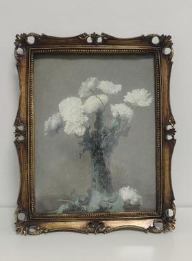 复古轻礼奢框卧室玄关走廊挂画宿壁画小众相JYZ-0020框画组合法式