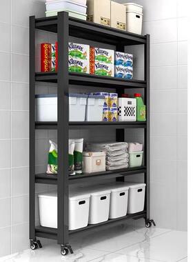 货架置物架地带轮多落家用仓储储藏室物阳台客层厅杂收纳OCI可移