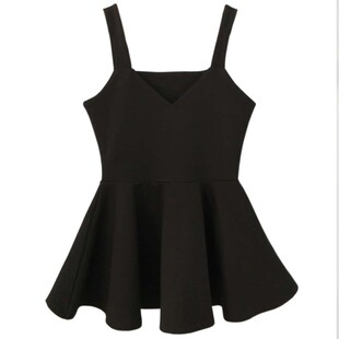 打底外搭百搭 女外穿荷叶边裙摆背心吊带收腰马甲无袖 2021新款 大码