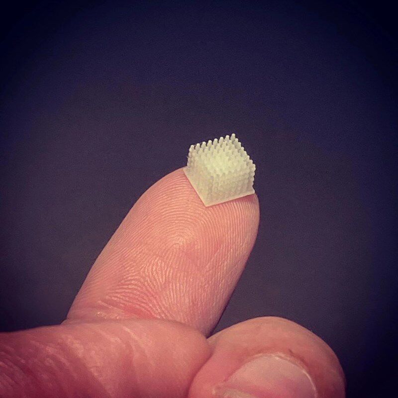 微纳3D打印微小结构零件壁厚0.1不变形5um/10um/15um/20um/精度