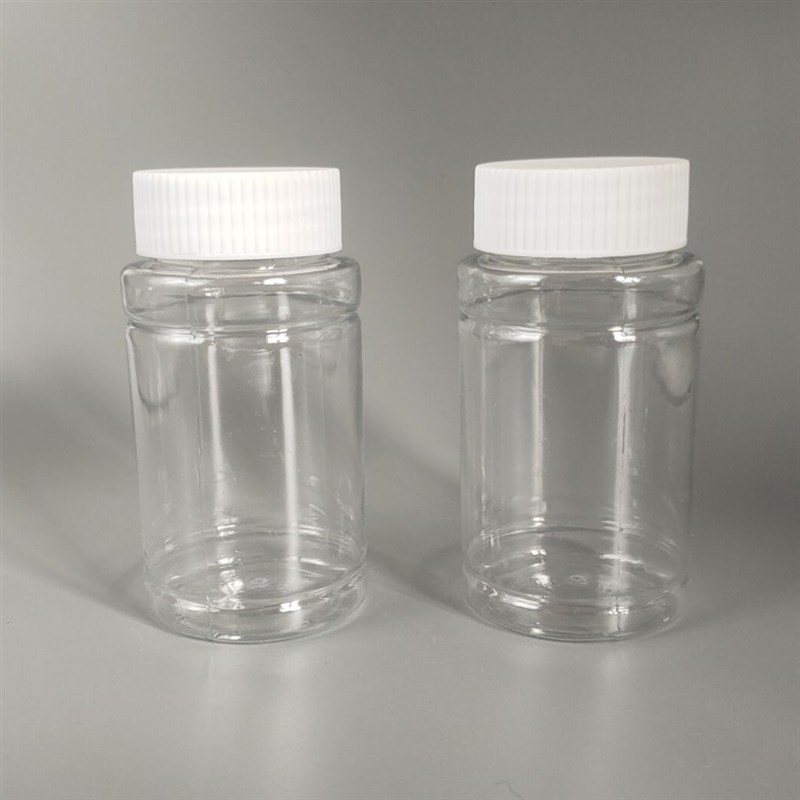 100 1 200 300ml毫升竹节塑料瓶液体分装瓶大口带盖小瓶子