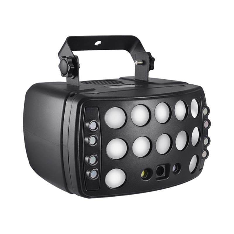 KTV氛围灯舞台灯光旋转灯酒吧气氛灯声控LED七彩射灯蝴蝶灯激光灯