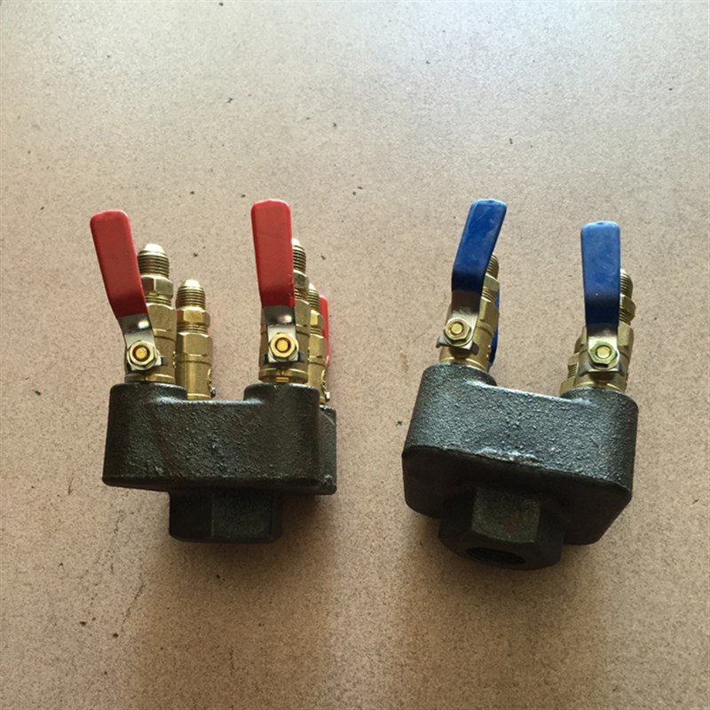 铸铁分水器 模温机 油温机1进出 分 1寸 3分分流器分油器