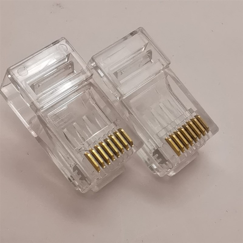 超五类六类水晶头非屏蔽RJ5工程类水晶头8P8C电脑网络线头