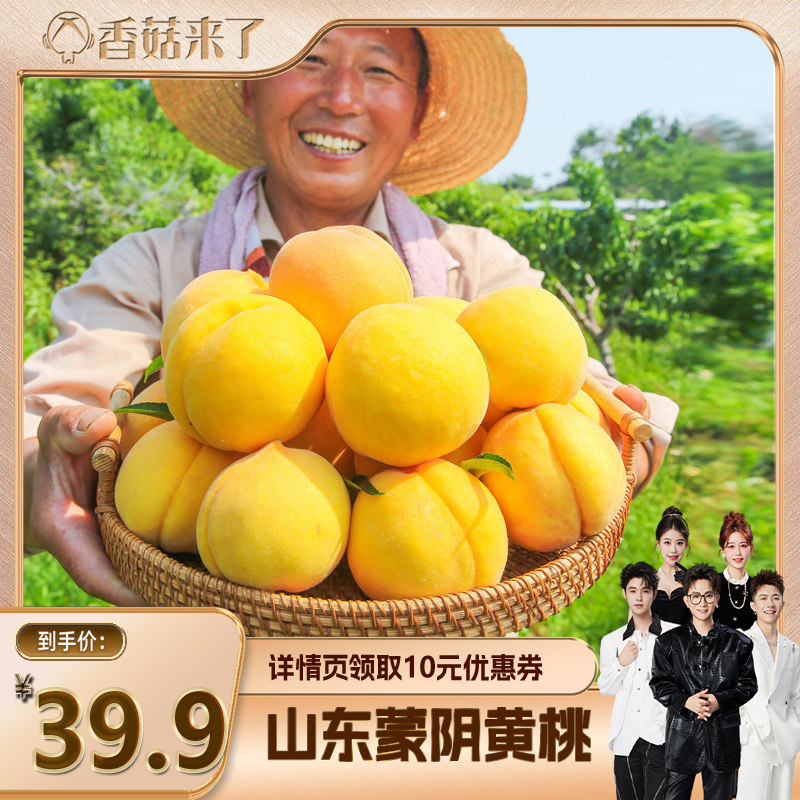 【香菇来了】顺丰/JD包邮果园现摘锦绣黄桃4.5斤