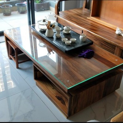 钢化玻璃茶几玻璃面板玻璃面餐桌玻璃台面钢化玻璃桌面定制