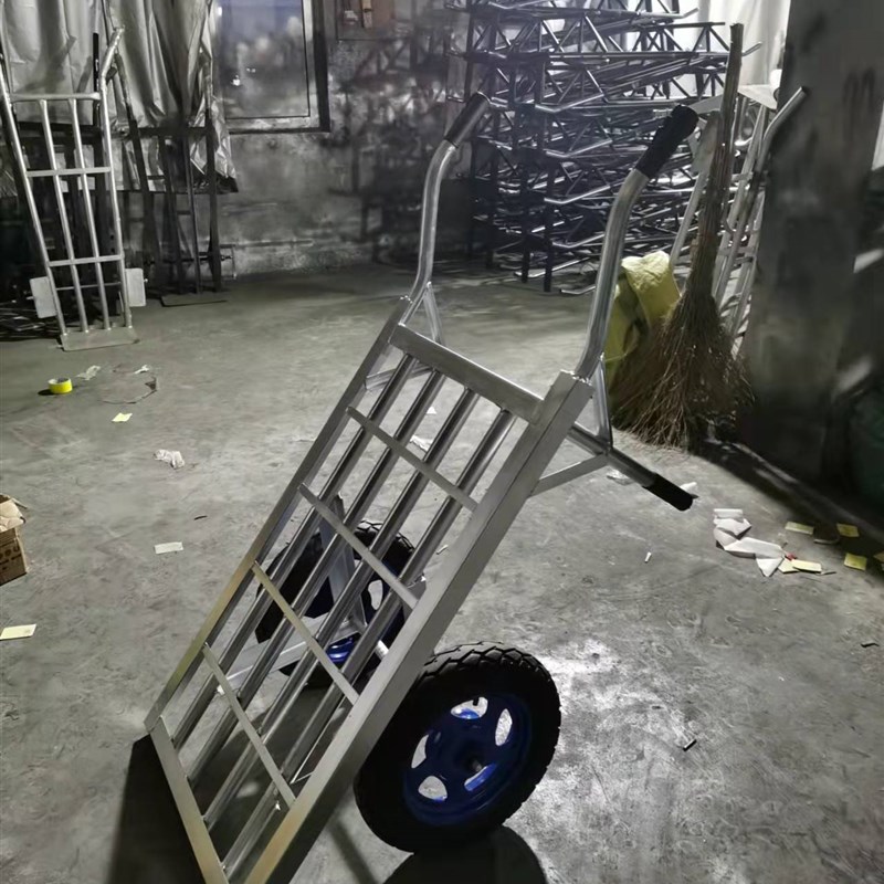 工地农用手推搬运车轮手推车建筑家用平板果园拉货翻斗车鸡公车