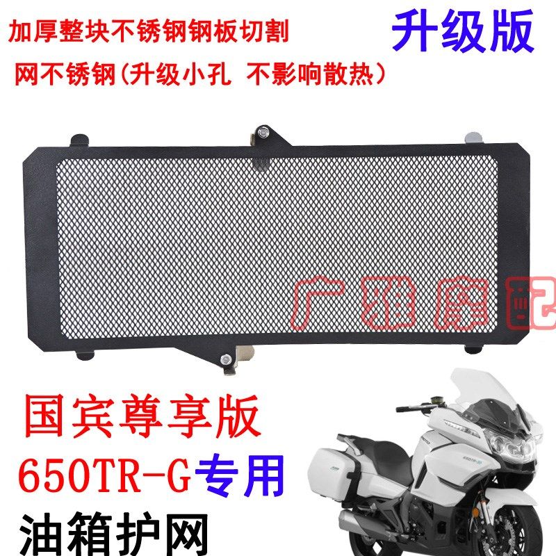 适用于春风改装国宾650TR-G尊享版水箱保护网水箱防护网水箱网罩