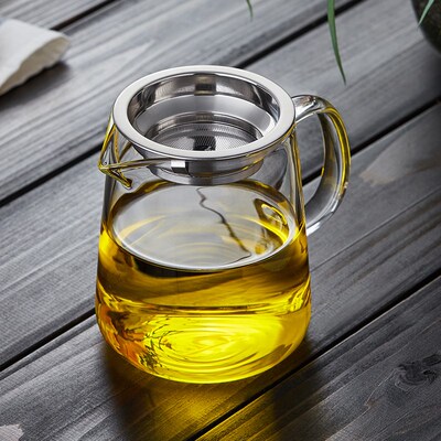 玻璃公道杯加厚高档2025新款高硼硅泡茶海单个过滤分茶器功夫茶具