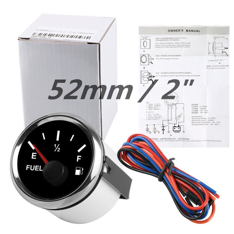 油箱油位表改装车通用油表游艇油量表油位计52mm船用车用油量仪表