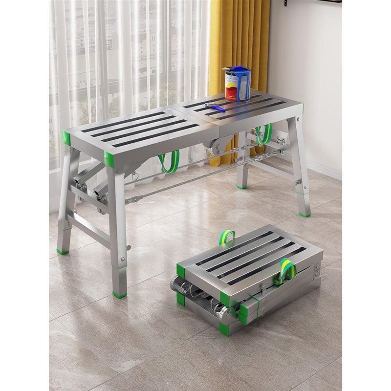 马凳折叠升降加厚伸缩特厚多功能便携平台梯装修刮腻子室内脚手架