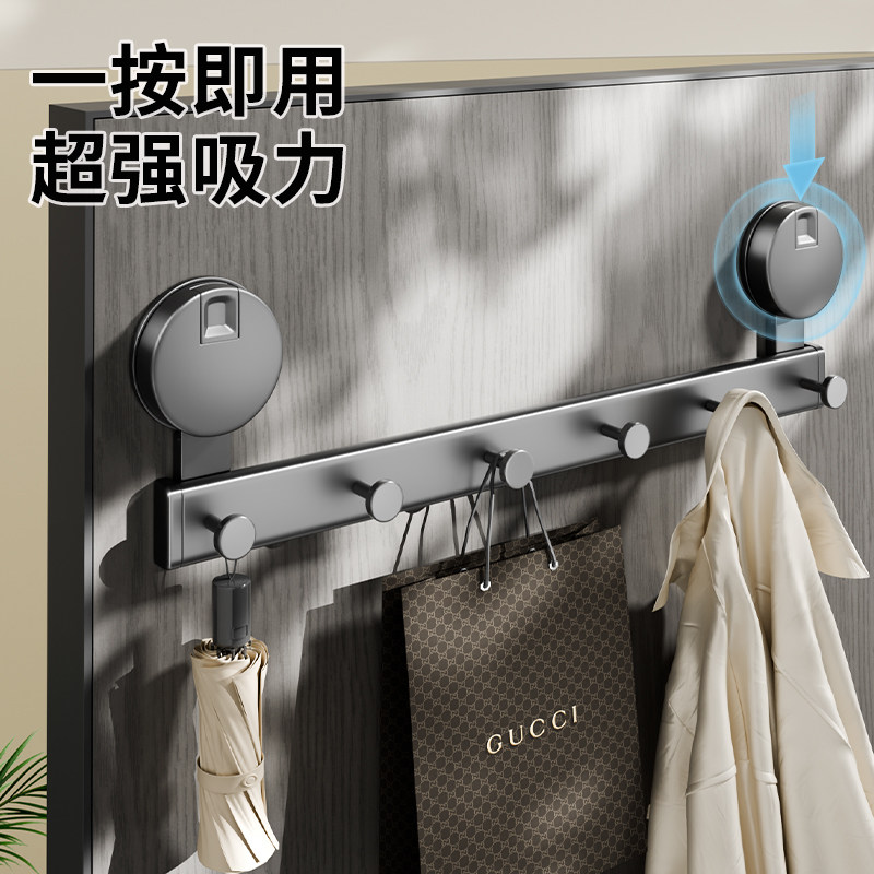 吸盘挂钩免打孔真空强力承重宿舍浴室卫生间门后毛巾入户门挂衣架