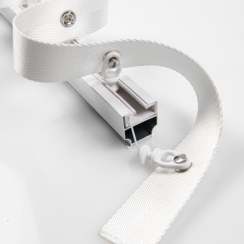 新款加厚蛇形帘轨道铝合金加厚S形滑轨滑道窗帘顶装侧装单轨轨