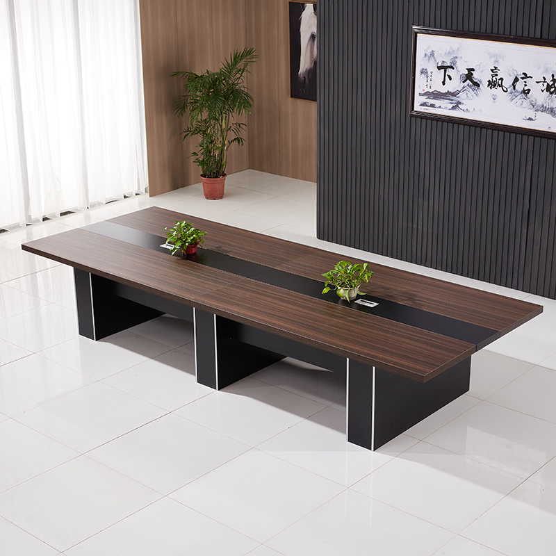 板式会议桌会议室培训桌长方条形桌椅办公桌简约现代洽谈桌子