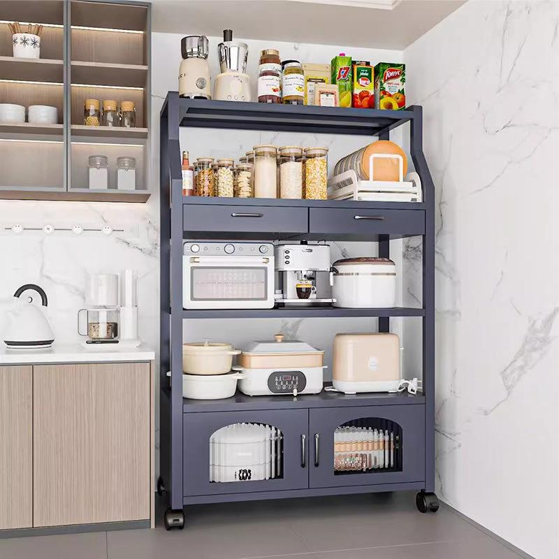 厨房置物能架落地超厚多动厂家直供家层多功移收纳储物架烤箱微波